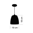 Pendente Junco Taça 19cm - Natural