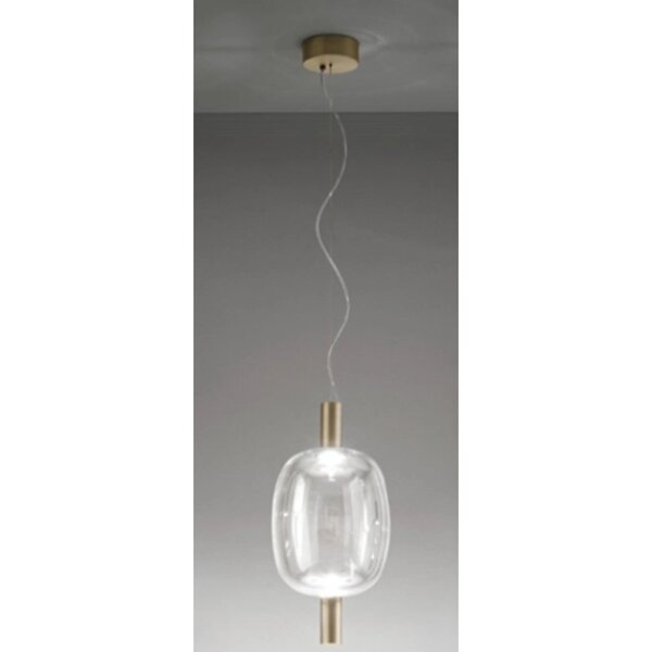 Pendente Kira 56cm 1x1w 3000k 300lm Led Dourado