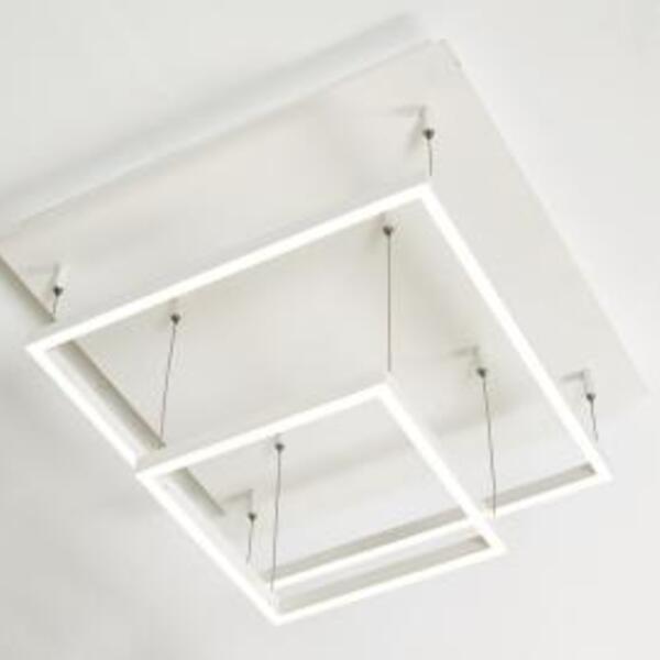 Pendente Kubika Quadrado L60cm X C60cm Led 55w 3000k Bivolt B