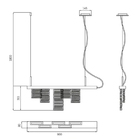Pendente Lactite Dourado 3000k- Studioluce Pd1410