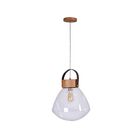 Pendente Lampadari Grande 39cm 1 Lamp Castanho Madelustre