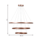 Pendente LED 180cm Metal Cobre Cosmos Gmh