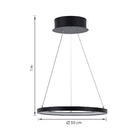 Pendente LED 18W Luz Amarela Preto Alumínio e Plástico Bivolt Orluce