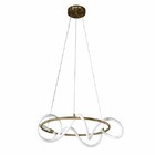 Pendente Led 35w 2700k Kotel Metal E Silicone Dourado 60cm Ma