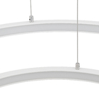 Pendente LED 46W Luz Amarela Branco Alumínio e Plástico Bivolt Orluce
