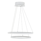 Pendente LED 46W Luz Amarela Branco Alumínio e Plástico Bivolt Orluce