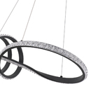 Pendente Led Bie Cristal Preto