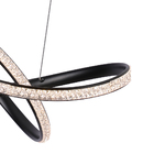 Pendente Led Bie Cristal Preto