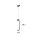 Pendente Led Branco 38x10cm 16w 3000k 1120lm Bivolt Branco Qu