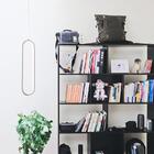 Pendente Led Branco 40x10cm 20w 3000k Branco Quente Para Sala