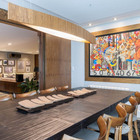 Pendente Led Canoa 2700k Bivolt 190x20cm Madeira E Acrílico -