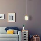 Pendente Led Cristal Dourado 10cm 5w 3000k Branco Quente Bivo