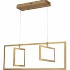 Pendente Led Design Moderno 50w Alumínio Retangular 4000k - L