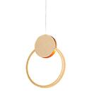Pendente Led Dourado 26x20cm 12w 3000k 840lm Bivolt Branco Qu