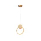 Pendente Led Dourado 26x20cm 12w 3000k 840lm Bivolt Branco Qu