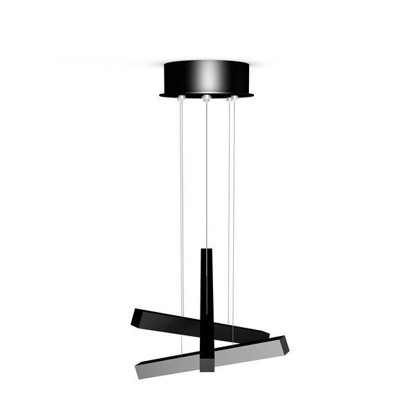 Pendente LED Event 829/2 3.000K L.AM Spotline Preto