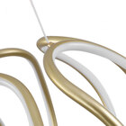 Pendente Led Gaia Dourado 44cm 87w 3000k Bivolt