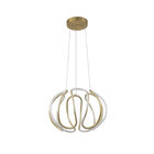 Pendente Led Gaia Dourado 44cm 87w 3000k Bivolt