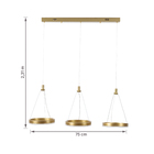 Pendente LED Metal Gold Constelação Gmh