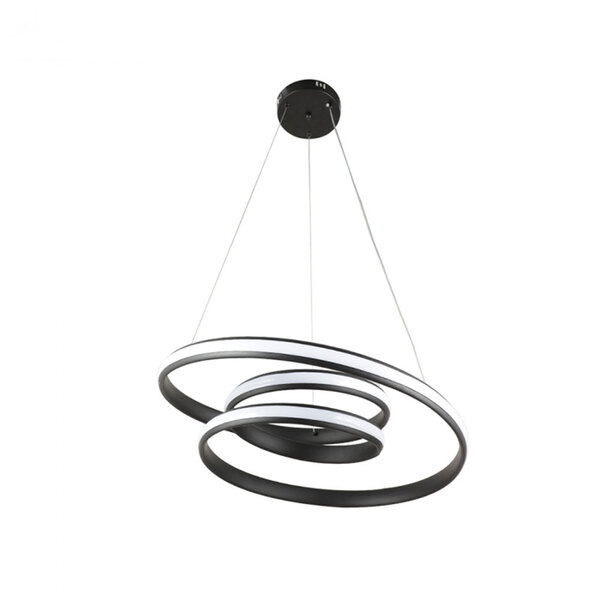 Pendente Led Kile Preto 55w 3000k Bivolt