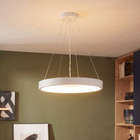 Pendente Redondo LED Luz 3 em 1 Branco