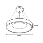 Pendente Redondo LED Luz 3 em 1 Branco Inspire
