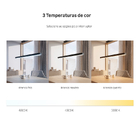 Pendente Linear LED Linear Luz 3 em 1 Preto