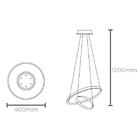 Pendente Led Montreal 3000k 25w 15050983 Taschibra