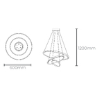 Pendente Led Montreal 3000k 45w 15050980 Taschibra