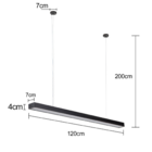 Pendente Led Otan 24w 4000k Preto