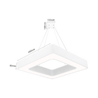 Pendente Led Otan Quadrado Branco 36w 3000k Bivolt