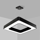 Pendente Led Otan Quadrado Preto 36w 3000k Bivolt