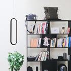 Pendente Led Preto 40x10cm 20w 3000k Branco Quente Para Salas