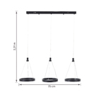 Pendente LED Metal Preto Constelação Gmh