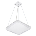 Pendente LED Quadrado Branco 34cm Fiann Hevvy