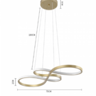 Pendente Led Ranu Bronze 35w 3000k Bivolt