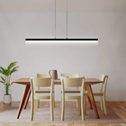 Pendente Led Recta 1 Metro Avant Ne4000k Hasta Bivolt Preto F