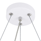 Pendente LED Redondo Branco e Dourado 41cm Montana Hevvy