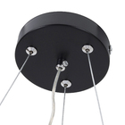 Pendente LED Redondo Preto e Dourado 41cm Montana Hevvy