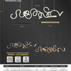 Pendente Led Taschibra Toronto Luz Quente 3000k 60w Ouro Fosco