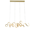 Pendente Led Taschibra Toronto Luz Quente 3000k 60w Ouro Fosco