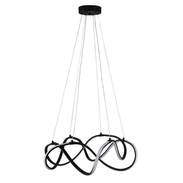 Pendente Led Tep Preto 58w 3000k Bivolt