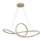 Pendente Led Wari Cristal Bronze