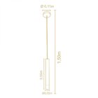 Pendente Legno Madeira 55cm Madelustre Castanho