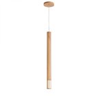 Pendente Legno Madeira 55cm Madelustre Castanho