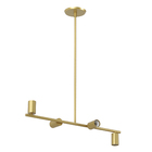 Pendente Linear 4 Lâmpadas Dourado Fosco E27 Pantoja & Carmona