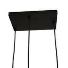 Pendente Lines Preto Com Led Integrado Branco Frio (6000k) 36