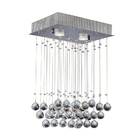 Pendente LLUM Bronzearte Crystal Pequeno Plástico Prata Bivolt