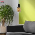 Pendente London 1883 Retrô Vidro Âmbar e Acabamento Preto