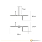 Pendente Long 743/6 Preto